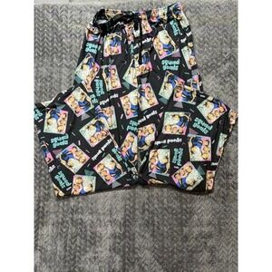 The Golden Girls Squad Goals Pajama Pants Womens 2XL Black Lounge Sleepwear 0539